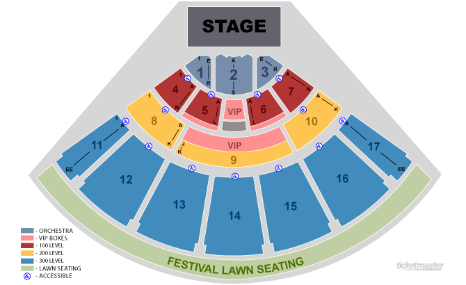 Orlando Amphitheater Seating Chart
