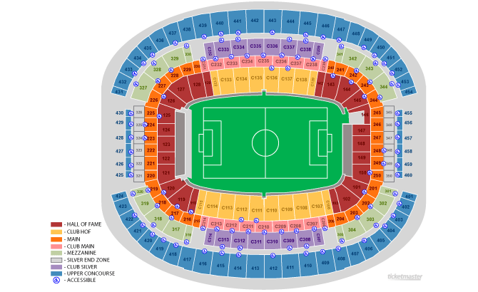 Arlington Texas Stadium Seating Chart