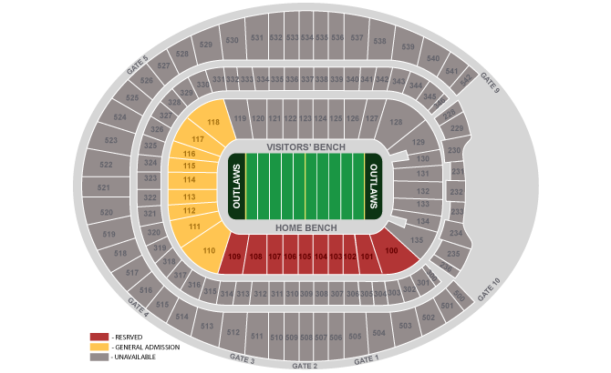Sports Authority Field at Mile High, Denver CO | Seating Chart View