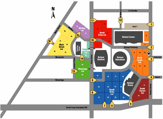 NRG Stadium, Houston TX | Seating Chart View