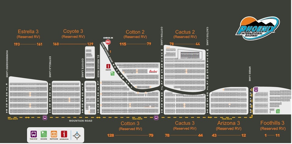 Phoenix International Raceway Seating Chart