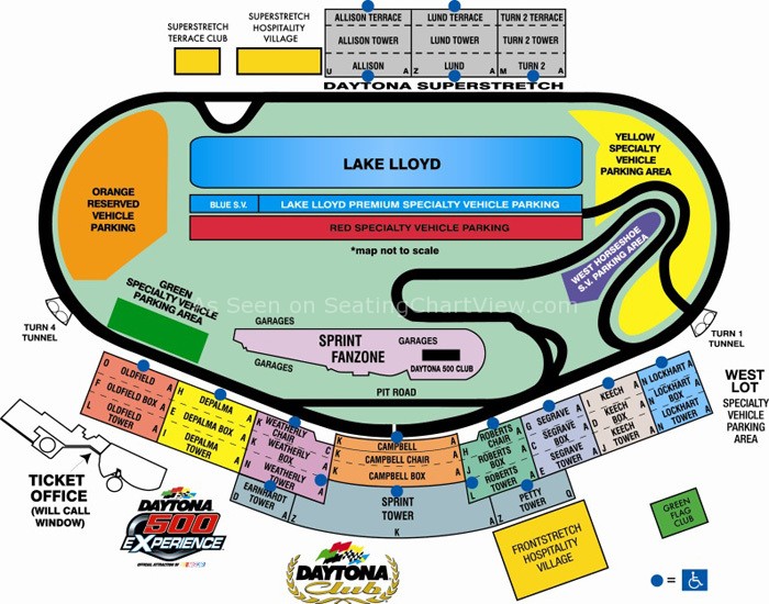What is the Daytona seating chart?