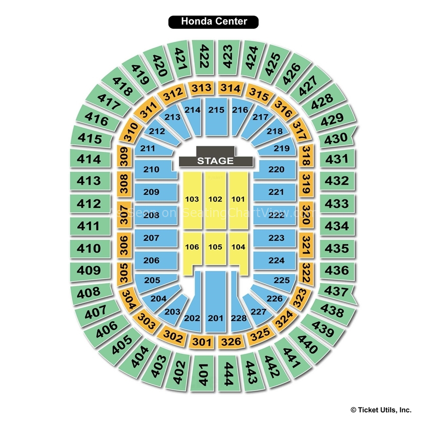 Honda center end stage seating chart #4