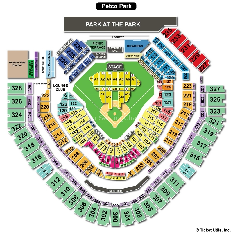 Padres seating chart toyota terrace