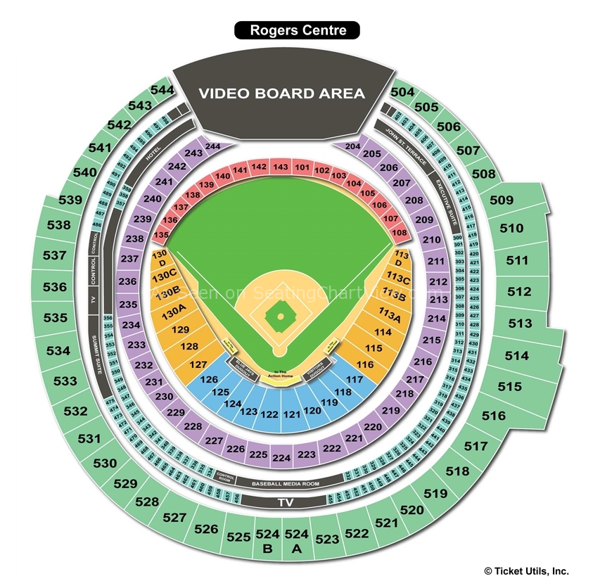 Rogers Centre, Toronto ON Seating Chart View
