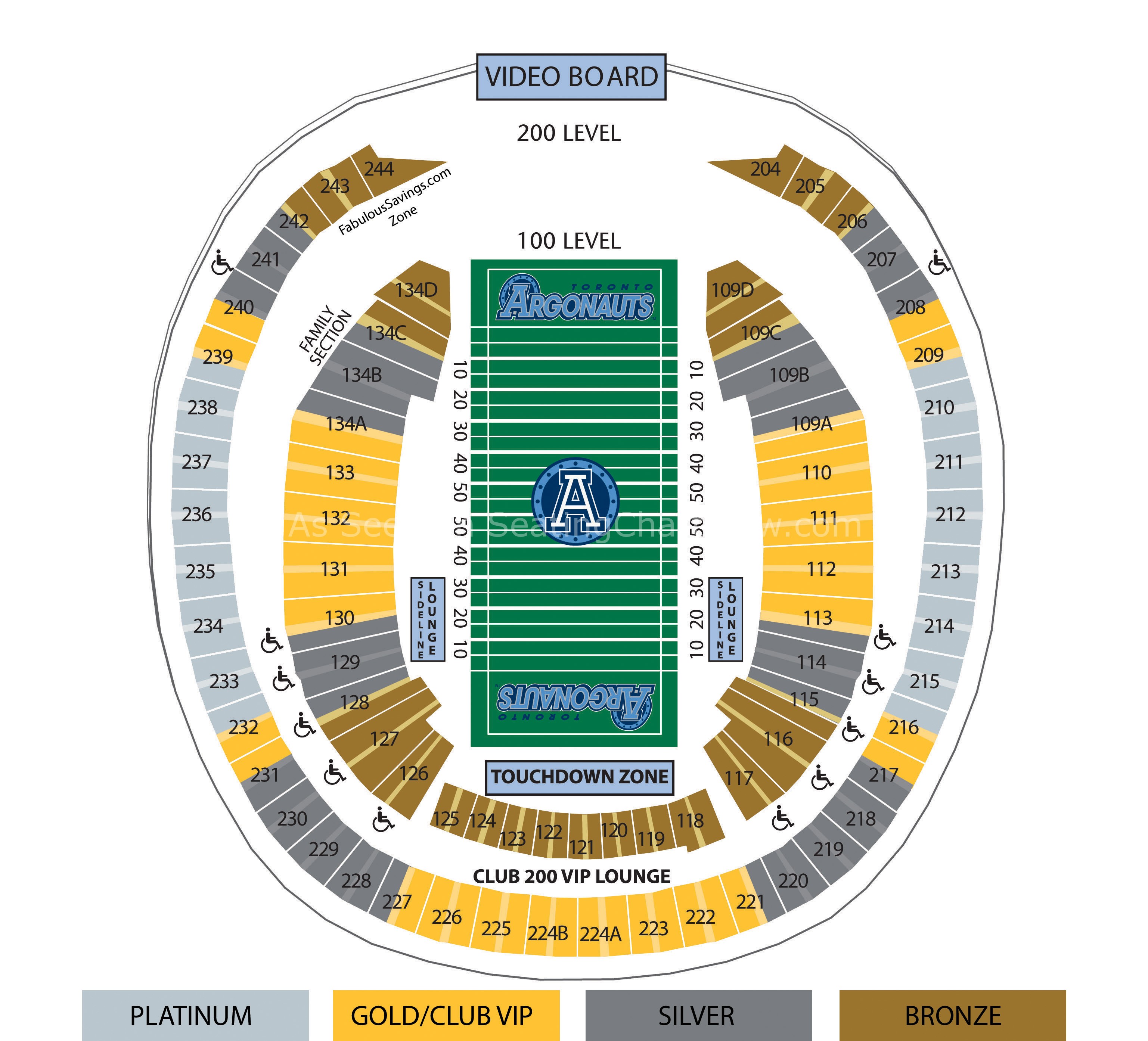 Rogers Centre, Toronto ON Seating Chart View