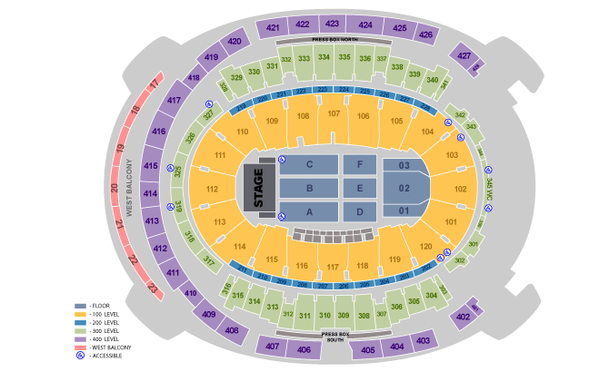 Madison Square Garden End Stage Seating Chart