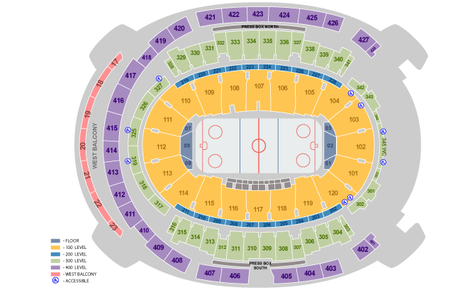 Madison Square Garden Hockey Seating Chart