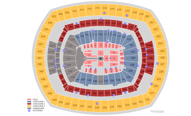 Concert Seating Chart Metlife Stadium