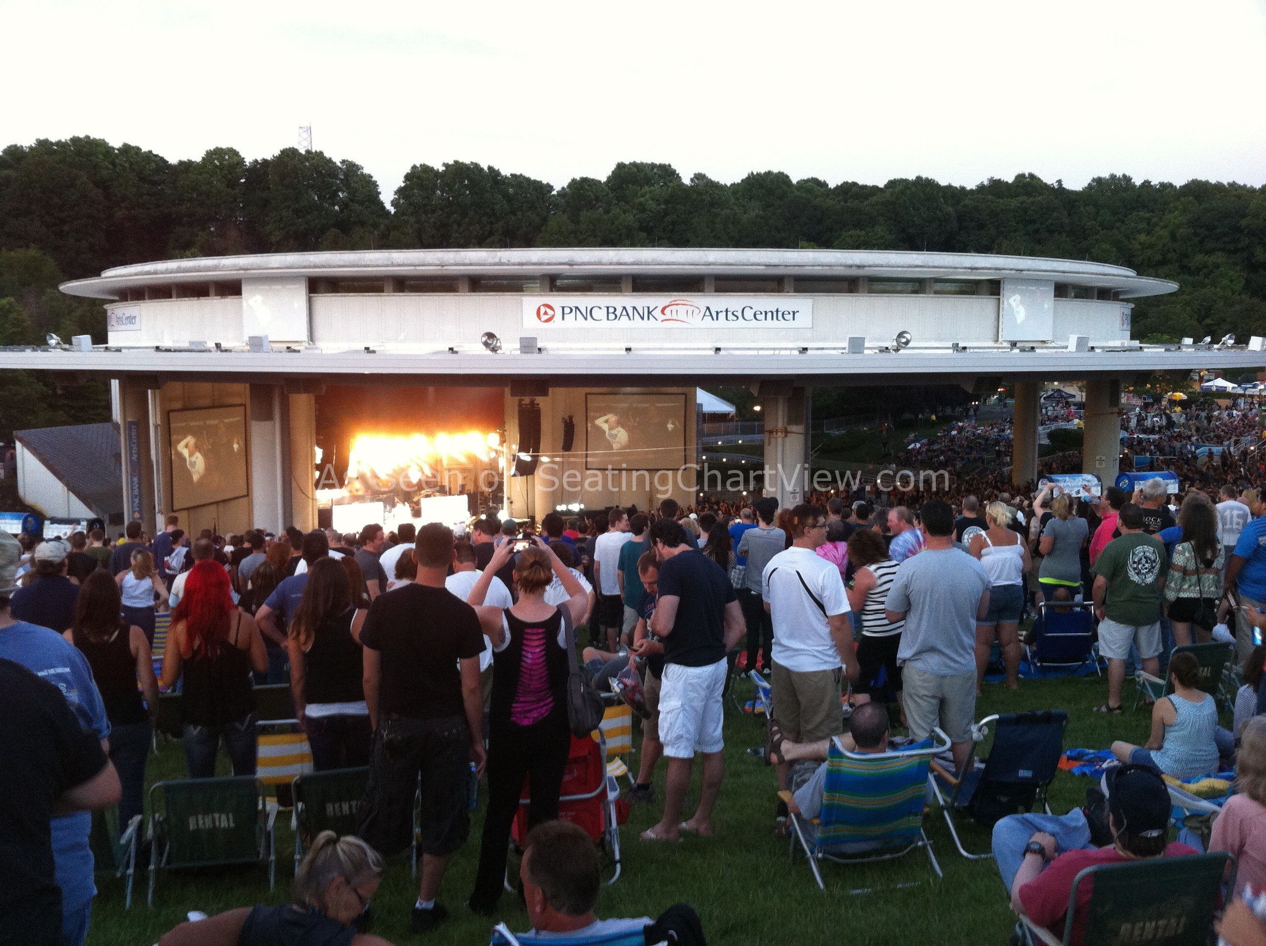 Pnc Bank Arts Center Holmdel Nj Seating Chart View