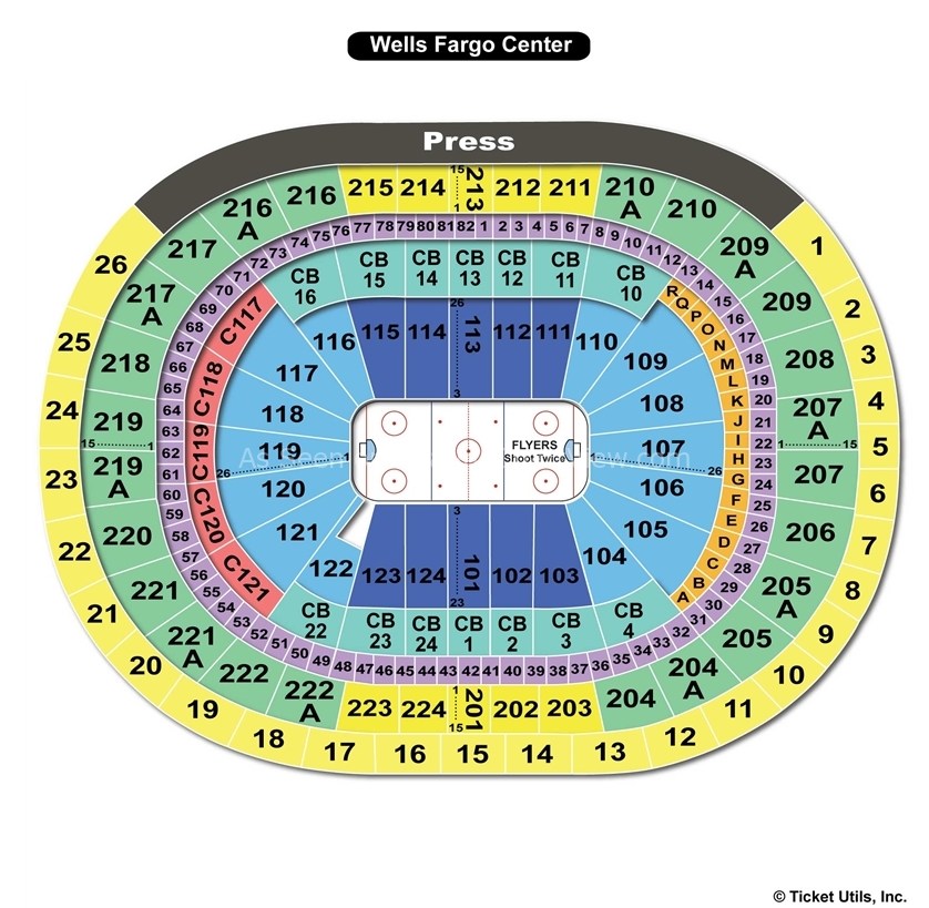 Wells Fargo Center Philadelphia PA Seating Chart View Wells Fargo Center Philadelphia PA Seating Chart View