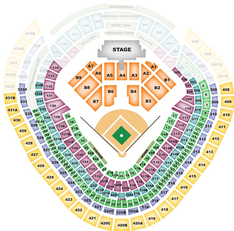 Detailed Yankee Stadium Seating Chart With Seat Numbers