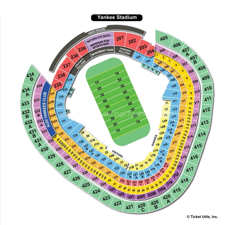 Yankee Stadium Tampa Seating Chart