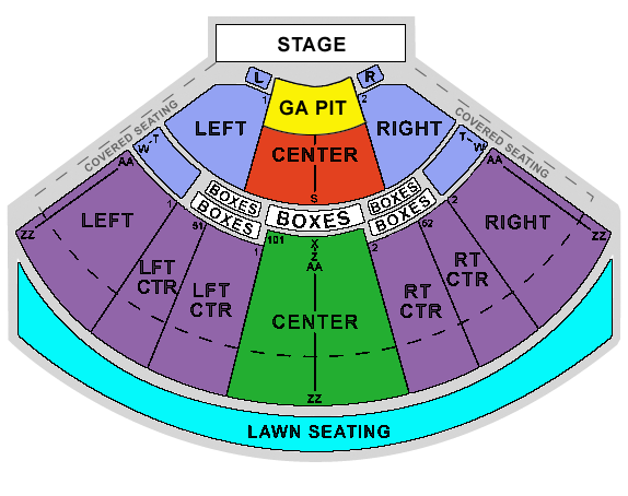 hollywood casino amphitheatre seating chart tinley park