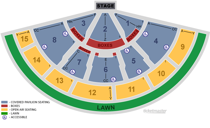 seating chart xfinity center mansfield ma