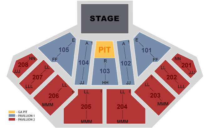 Hollywood Casino Amphitheatre Seating Chart Tinley Park ...