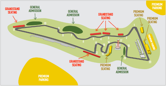 Formula 1 Austin Seating Chart
