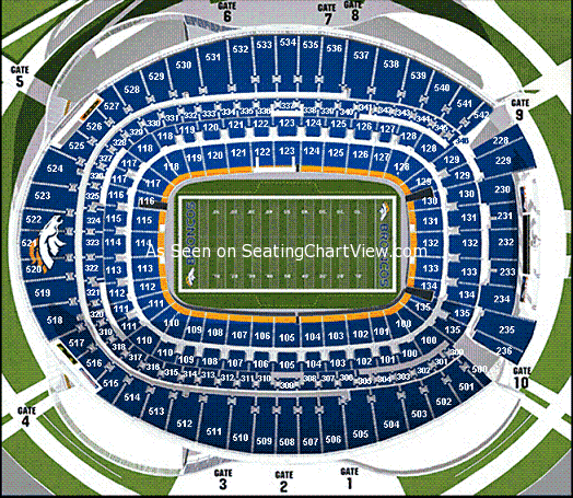 Sports Authority Field At Mile High Football Seating Chart1 