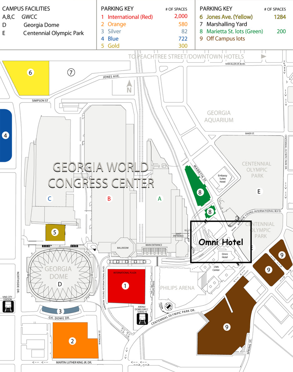 Map Of The Georgia Dome Georgia Dome, Atlanta GA | Seating Chart View