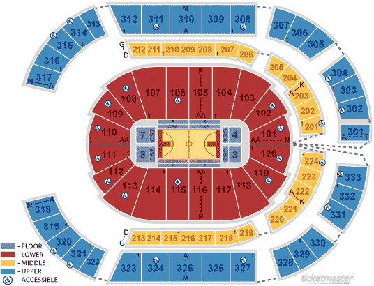 Bridgestone Seating Chart Predators