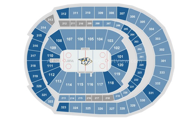Bridgestone Arena Hockey Seating Chart1 