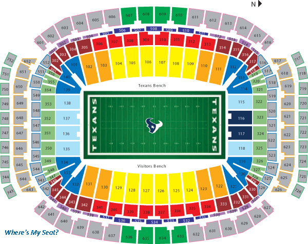 texans seating view