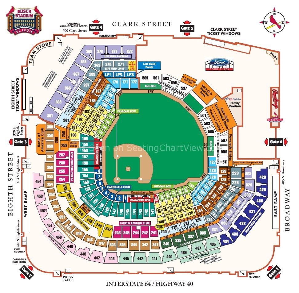 Busch Stadium Seating Chart Kenny Chesney