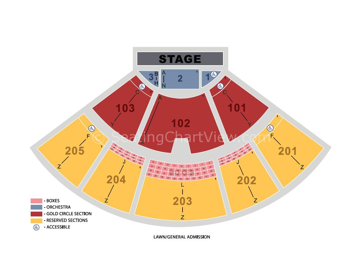 AVA Amphitheater Seating Chart