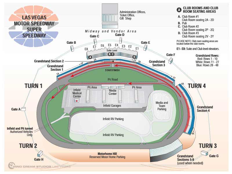 Las Vegas Motor Speedway, Las Vegas NV Seating Chart View