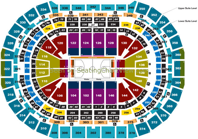 Pepsi Center Map In Arena