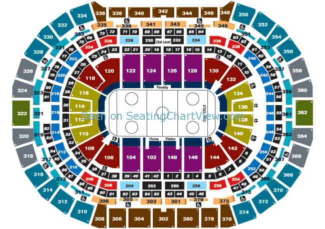 Pepsi Center Denver Co Seating Chart View