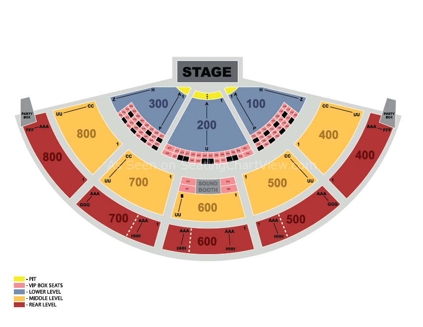 Comcast Theatre Hartford Ct 3d Seating Chart