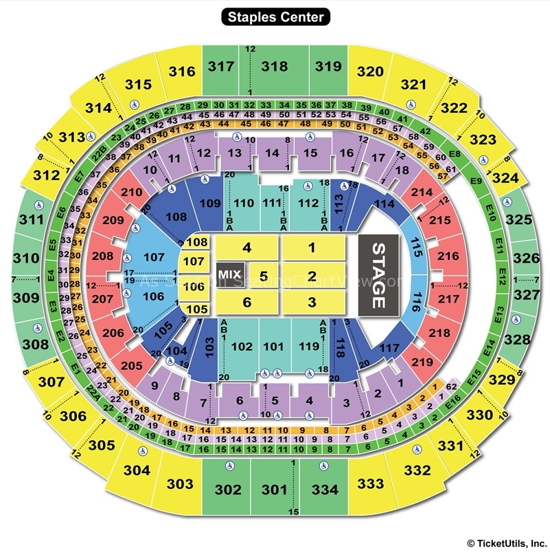 Staples Center Seating Chart For Ufc