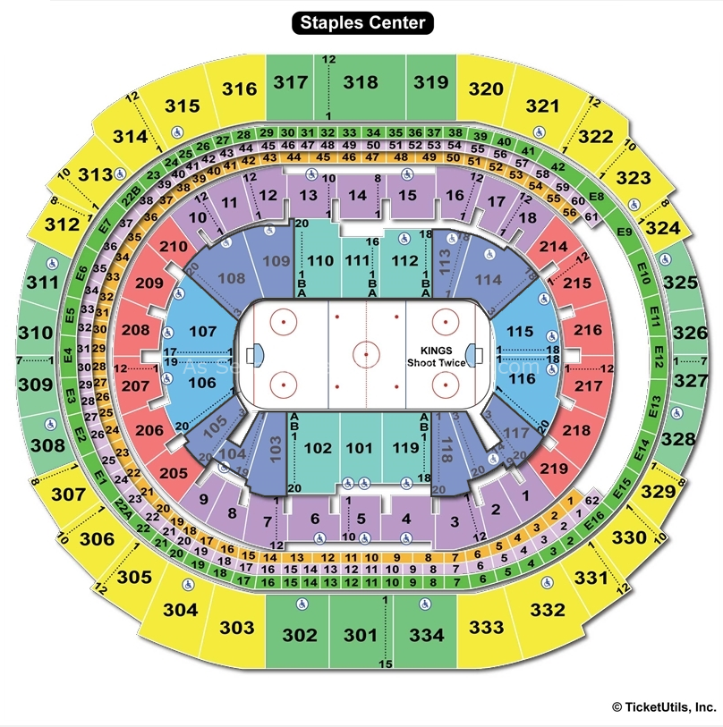 Staples Center, Los Angeles CA | Seating Chart View