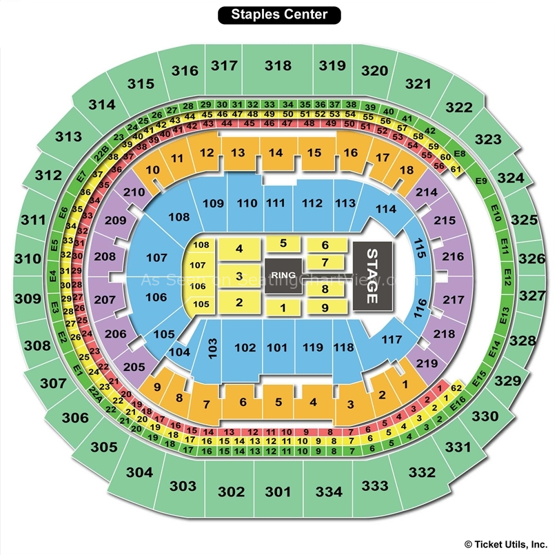 Staples Center, Los Angeles CA | Seating Chart View
