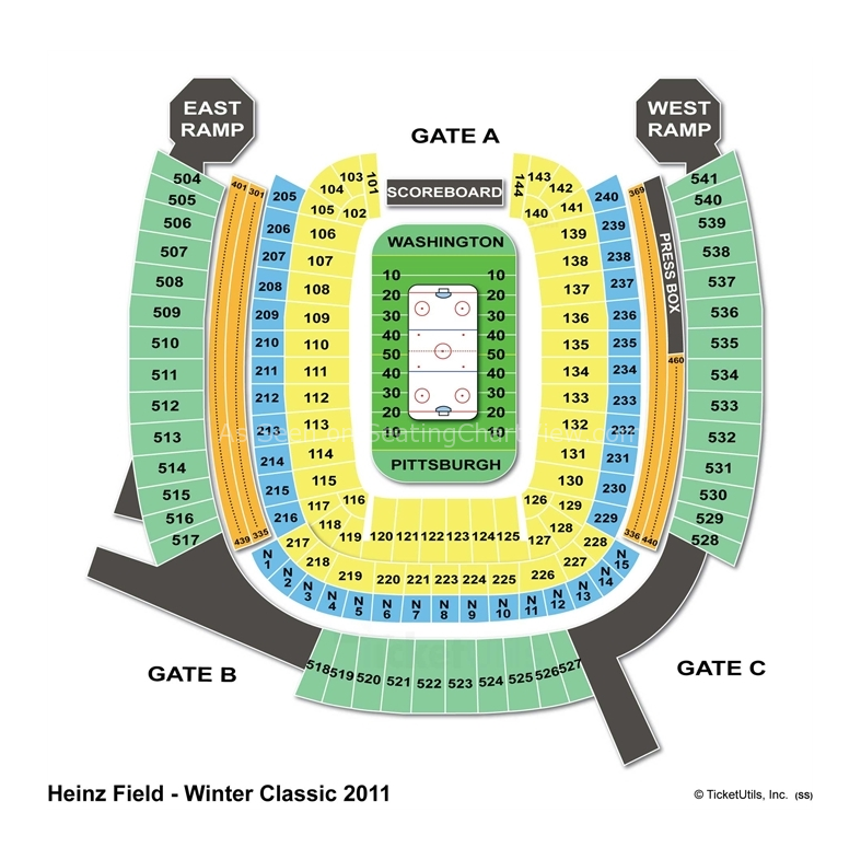 Pittsburgh Steelers Heinz Field Seating Chart