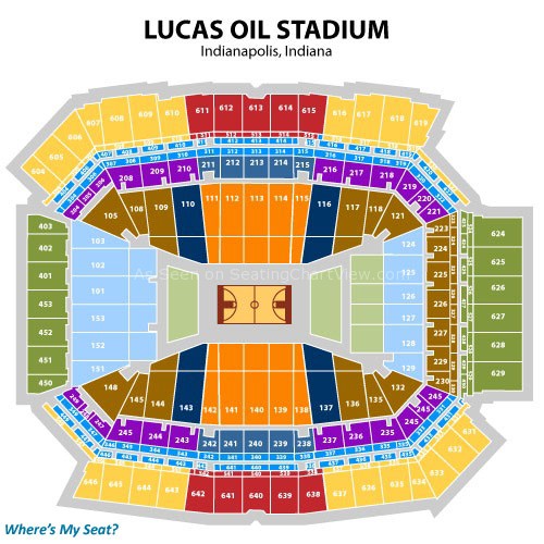 Lucas Oil Stadium Seating Chart Ncaa Basketball