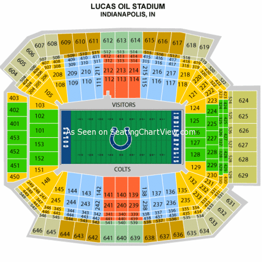 Lucas Oil Stadium Ncaa Seating Chart