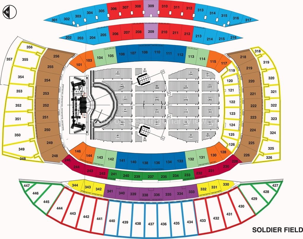 Kenny Chesney Soldier Field Seating Chart
