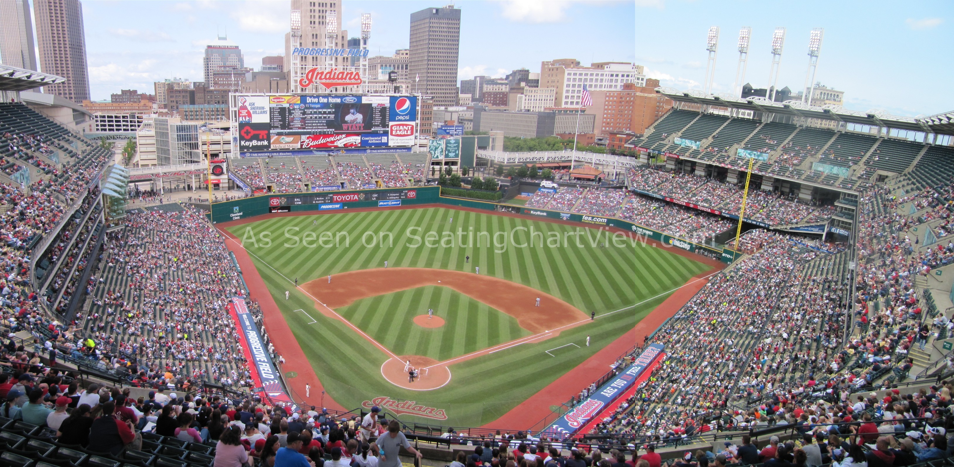 Progressive Field, Cleveland OH Seating Chart View