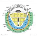 Rogers Centre End Stage Concert Seat Map