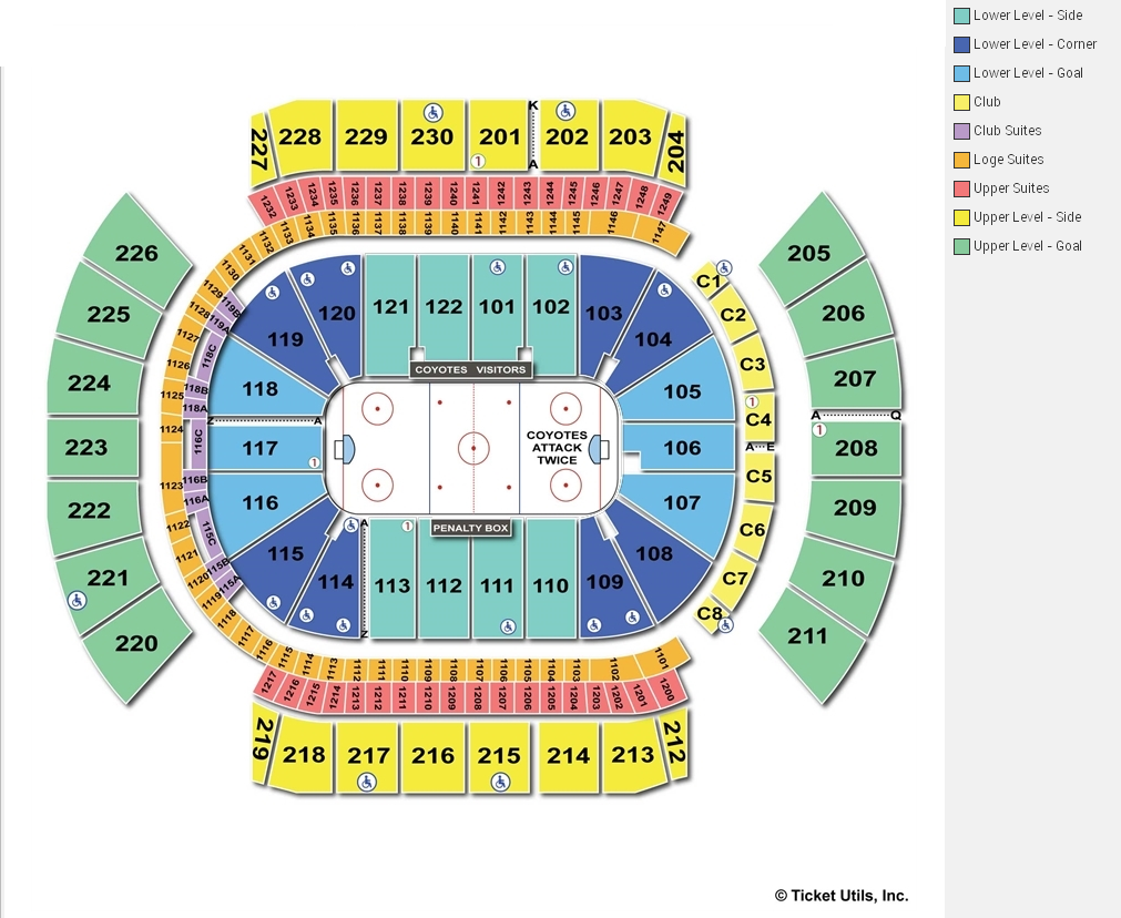 Gila River Arena Glendale AZ Seating Chart View Gila River Arena Glendale AZ Seating Chart View