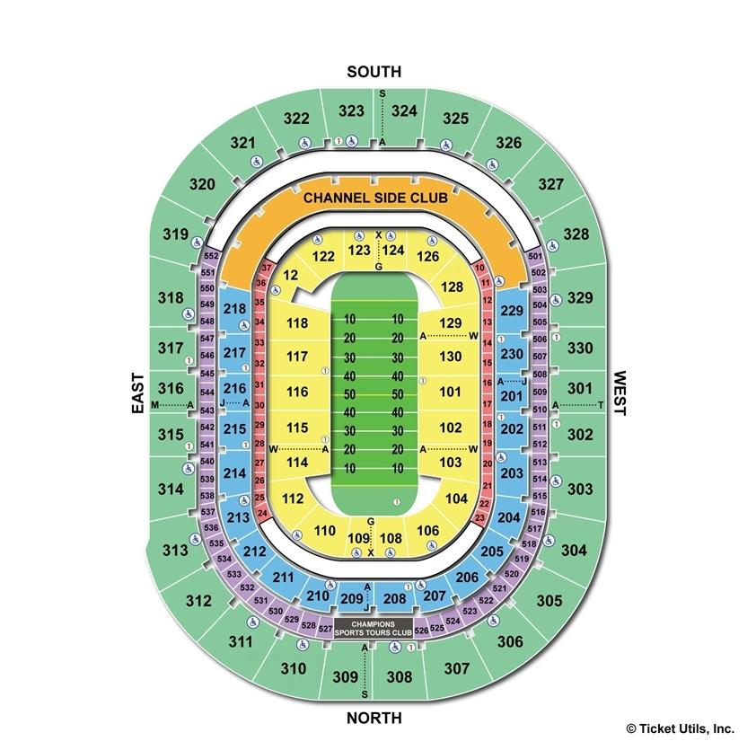 Amalie Arena Football Seating Chart