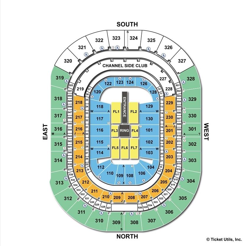 Amalie Arena WWF Seating Chart
