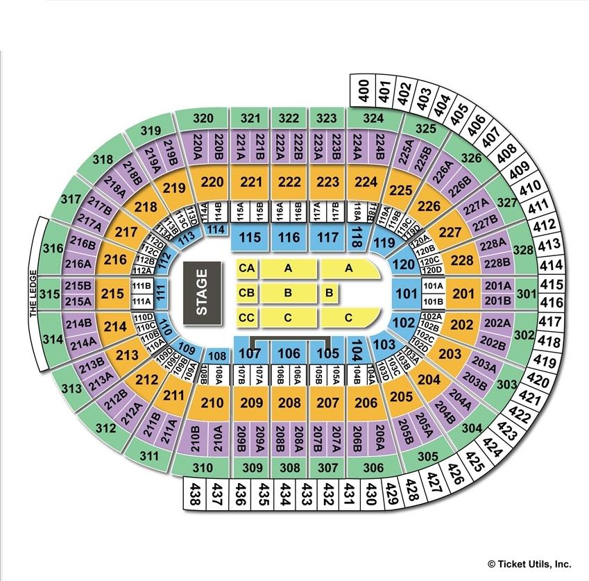 Canadian Tire Centre End Stage Concert Seating Chart