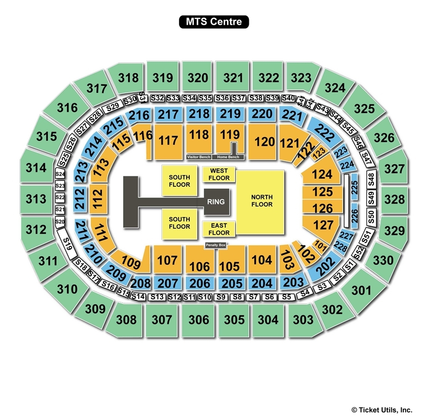 MTS Centre WWE Seating Chart