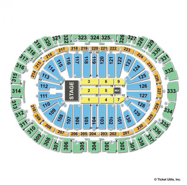 PNC Arena, Raleigh NC Seating Chart View