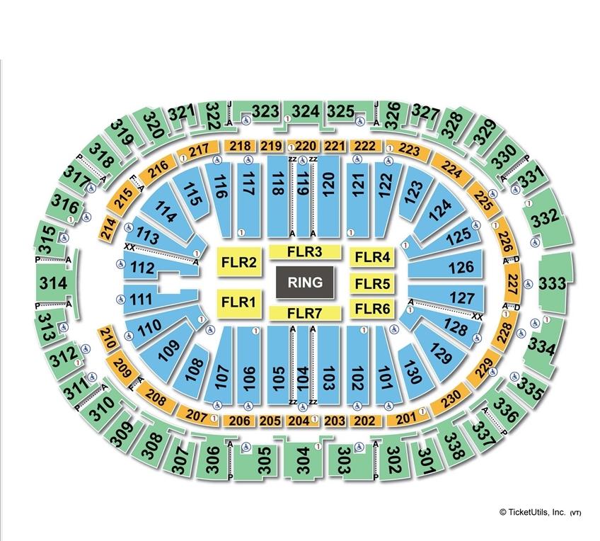 PNC Arena WWE Seating Chart