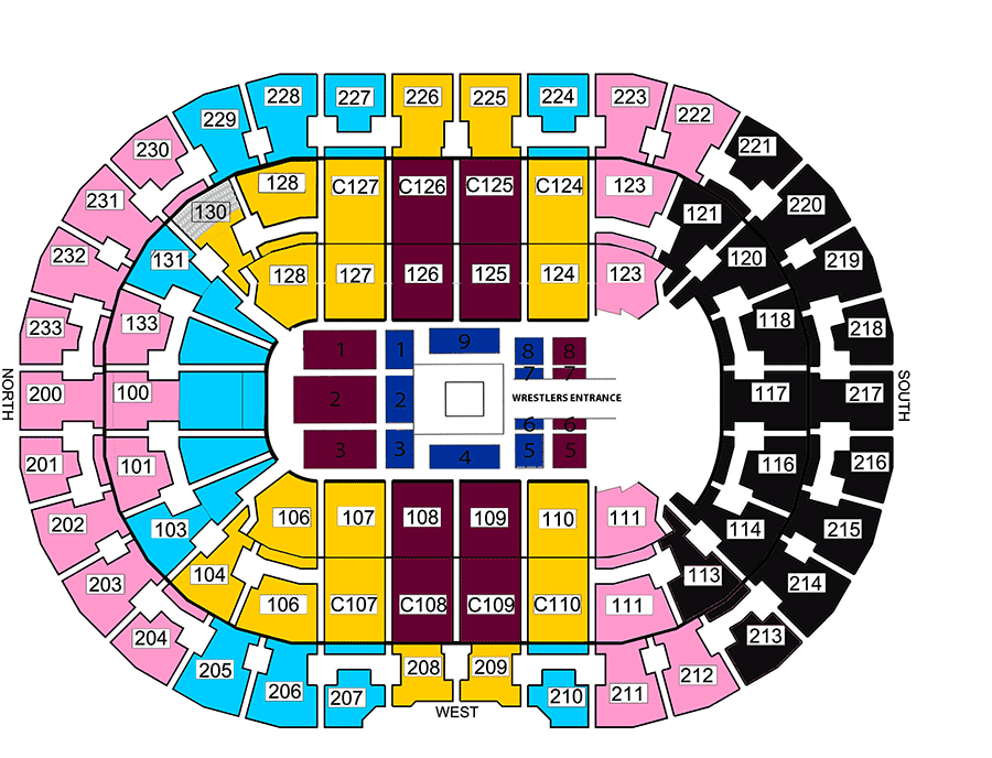 Quicken Loans Arena WWE Seating Chart