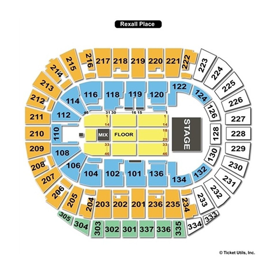 Rexall Place End Stage Seating Chart